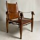 Leather safari armchair by Wilhelm Kienzle for Wohnbedarf, 1950s