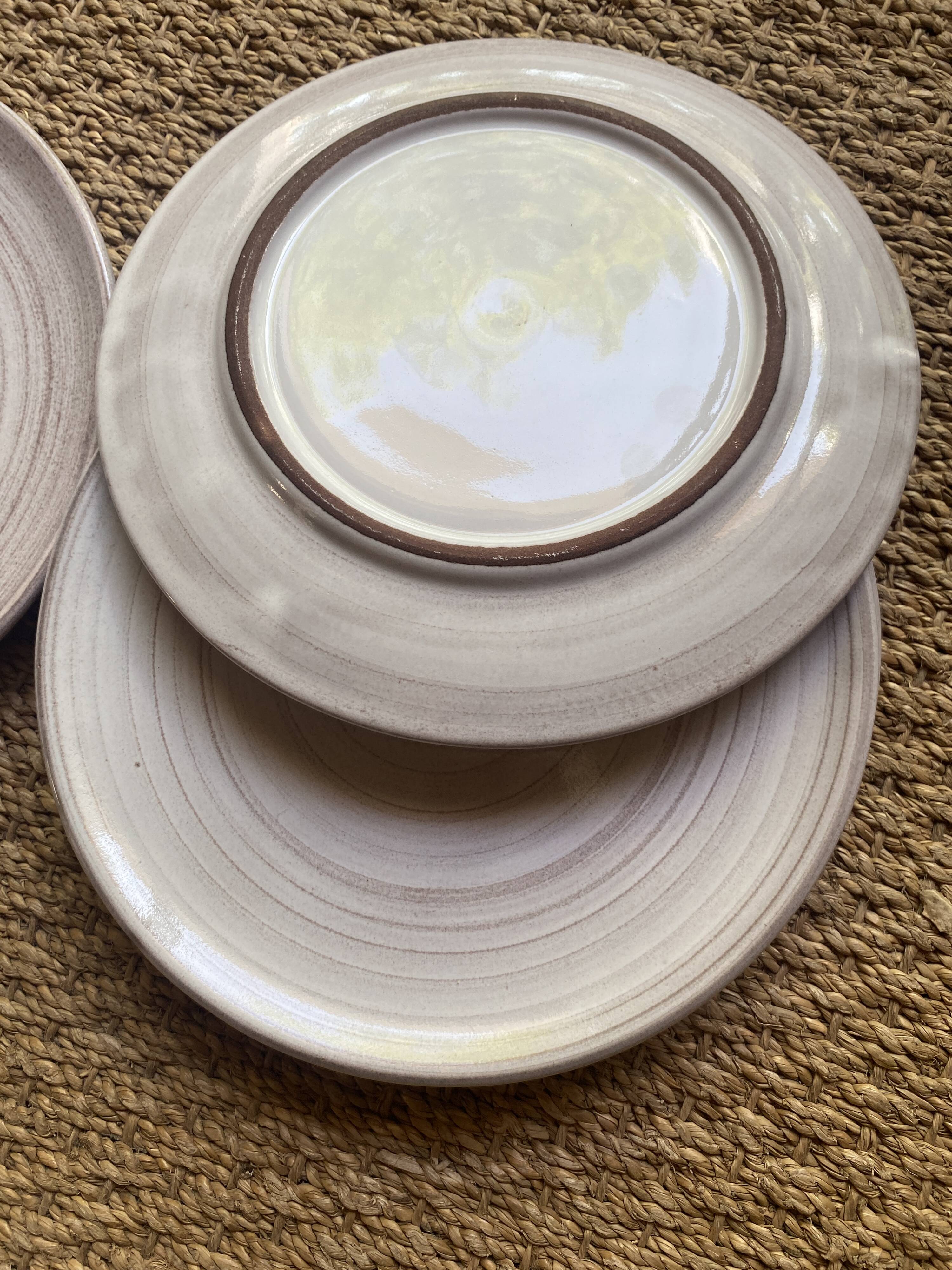 6 Danish ceramic plates