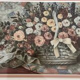 Basket of roses painting