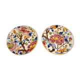 2 Gien Pivoine style saucers