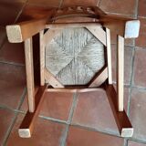 Set of 6 Le Hameau chairs in solid oak