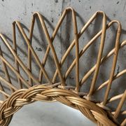 Wicker sun mirror