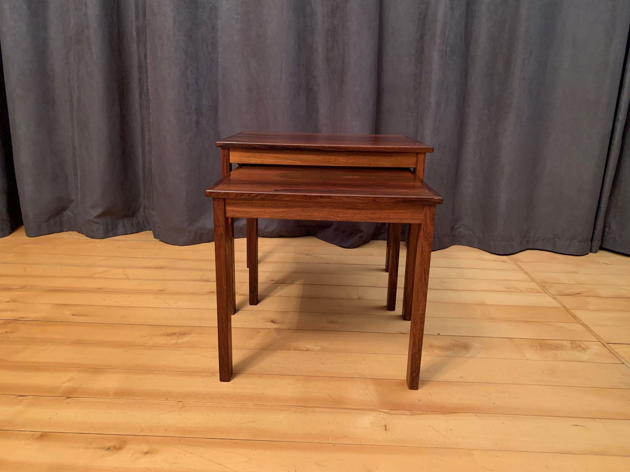 A pair of rosewood side tables Kvalitet Form Funktion Denmark 1960s