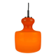 Bright orange glass pendant by Peill and Putzler 1960