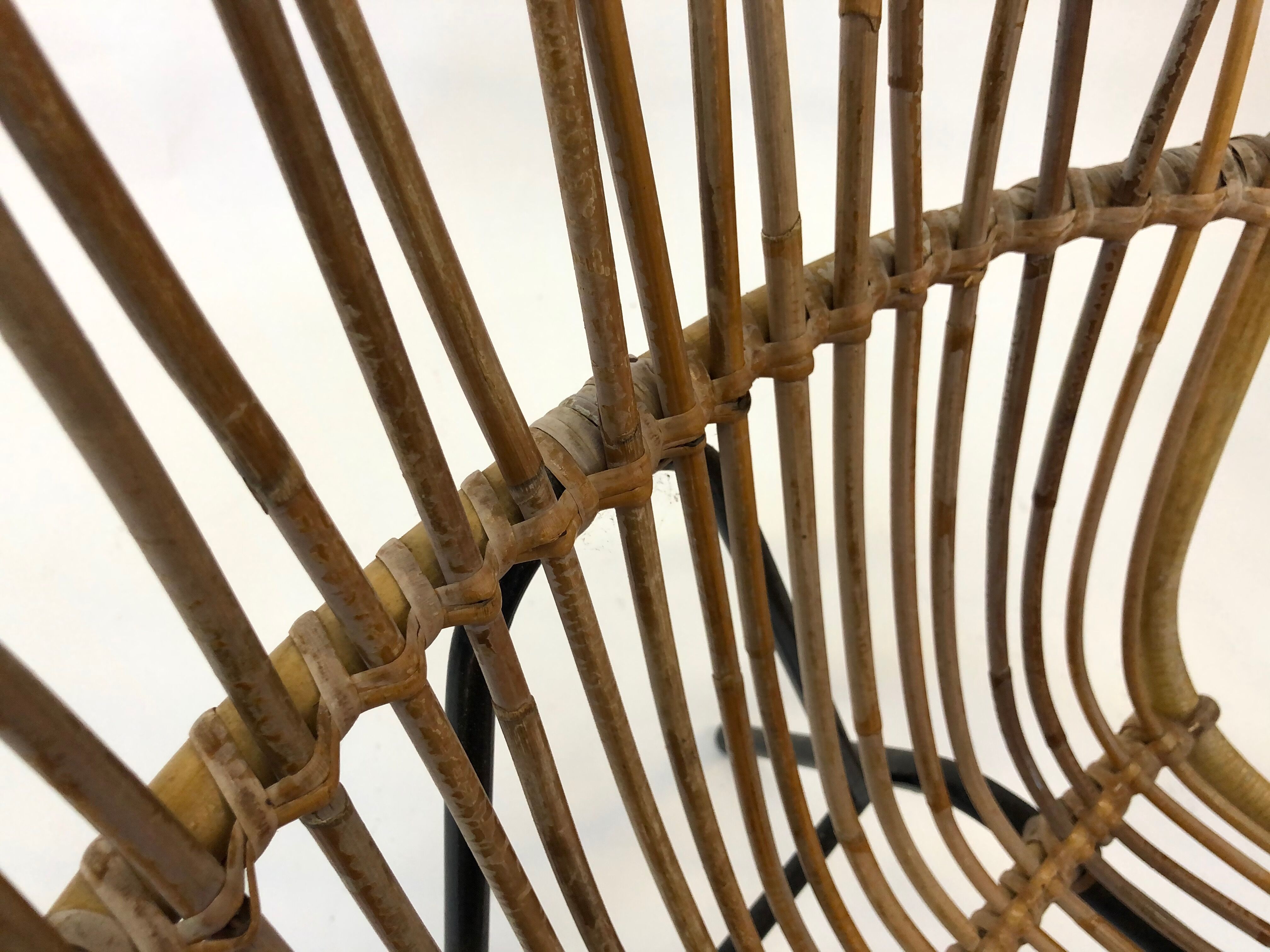 Rattan chair by Rohe Noordwolde, 1960