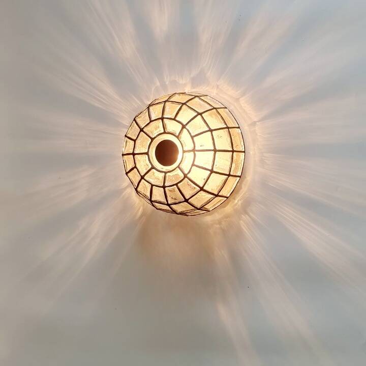Mid-Century Glass Flush Mount from Limburg, Germany, 1960s