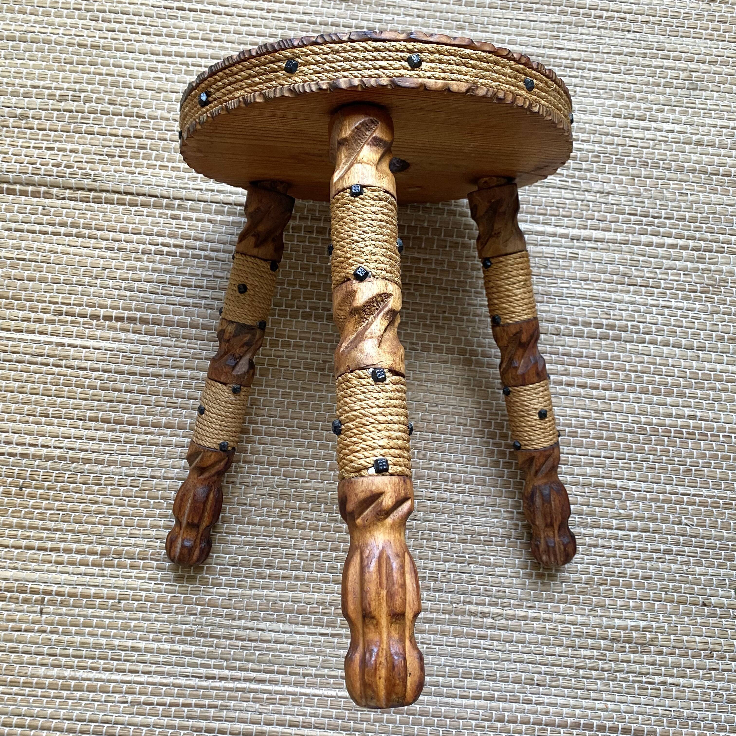 Vintage tripod stool