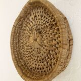 Basket made from woven banana leaves