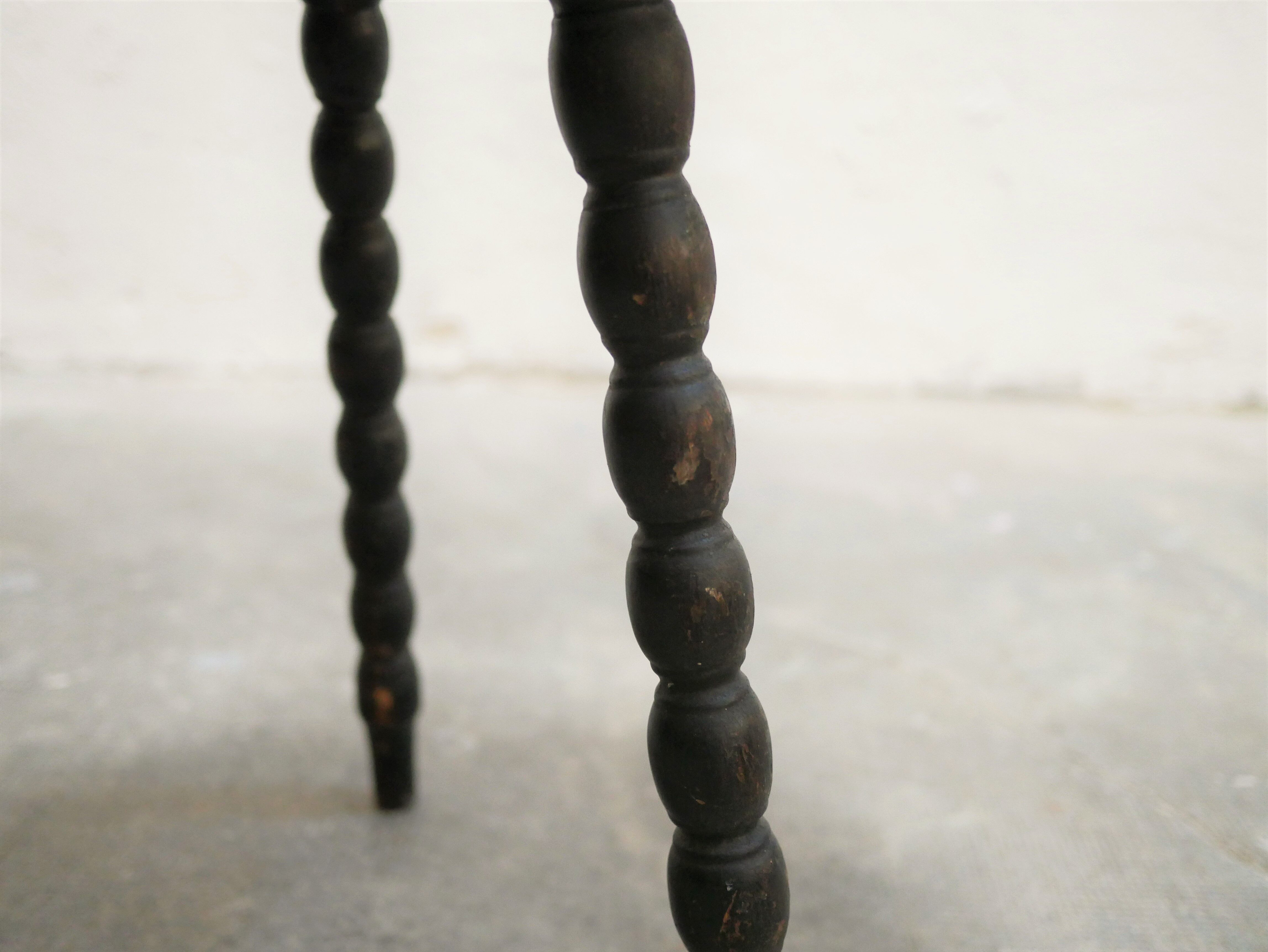 Vintage tripod side table