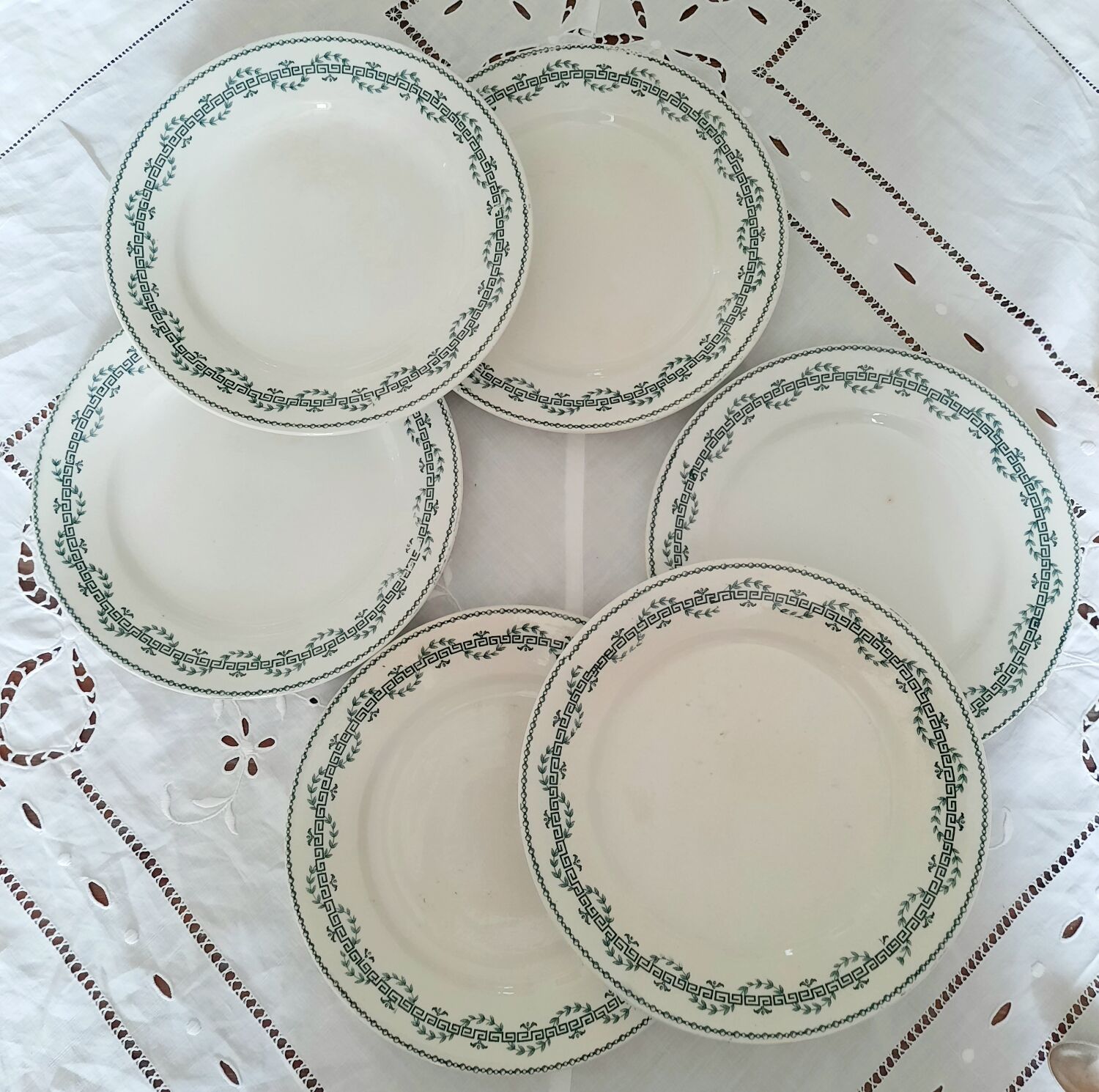 Old dessert plates Gien