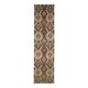 Vintage Turkish Handmade Wool Cotton Brown Kilim Runner 103x424
