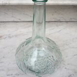 Glass decanters with grape decoration