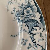 Plat ancien en faïence Terre de Fer Boulenger Choisy le Roi, Modèle Derby, numéroté en creux 2.