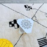 Moroccan rug, handmade Beni Ourain rug, 150/250cm