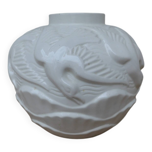 Vase boule  1930 céramique - aux