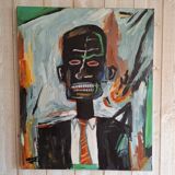 Tribute portrait to Basquiat