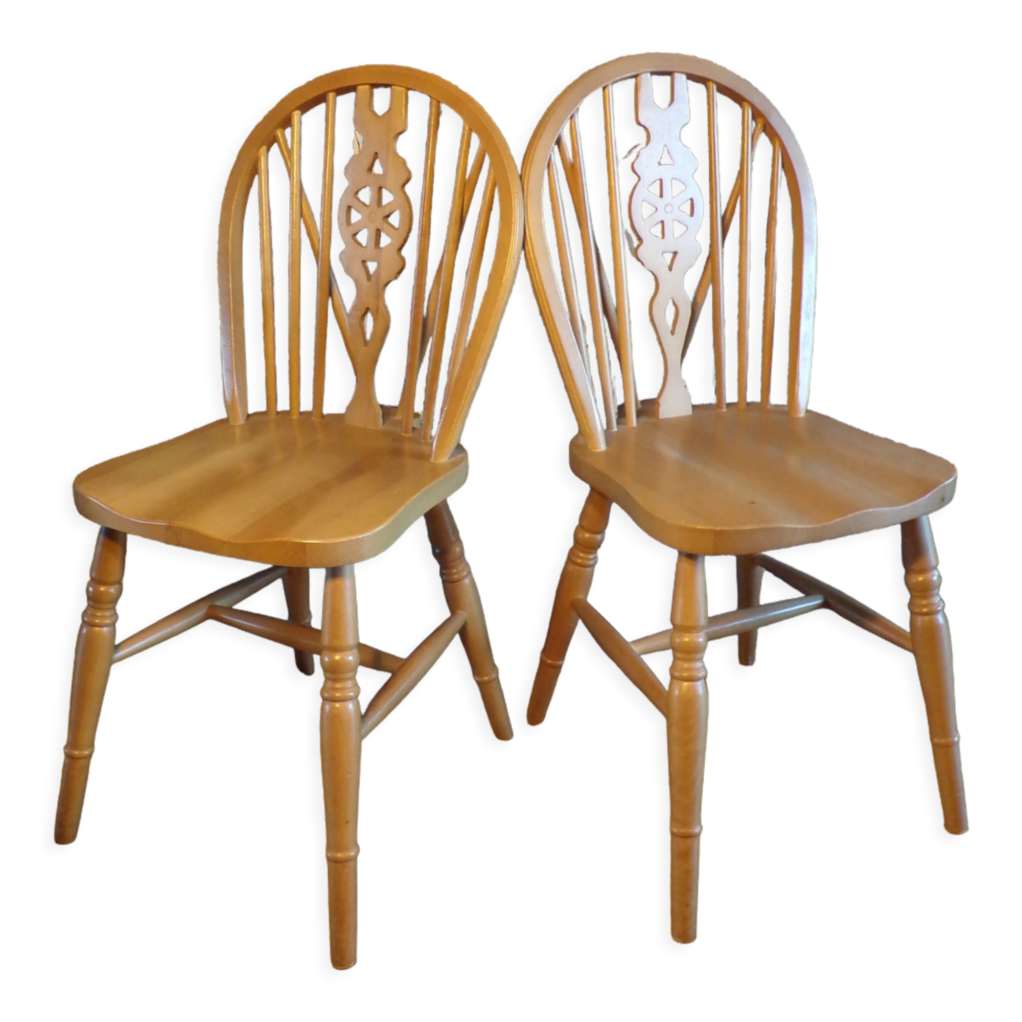 Pair of vintage Windsor chairs
