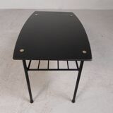 Vintage coffee table with magazine rack, 1950s