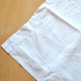 Vintage openwork cotton pillowcase and embroidered monogram CK 78x75