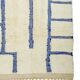 Traditional hand-woven Beni Ouraine rug, size 150 x 250 cm