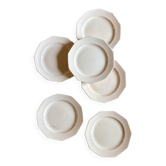 Set of 6 vintage dessert plates from Saint Amand.
