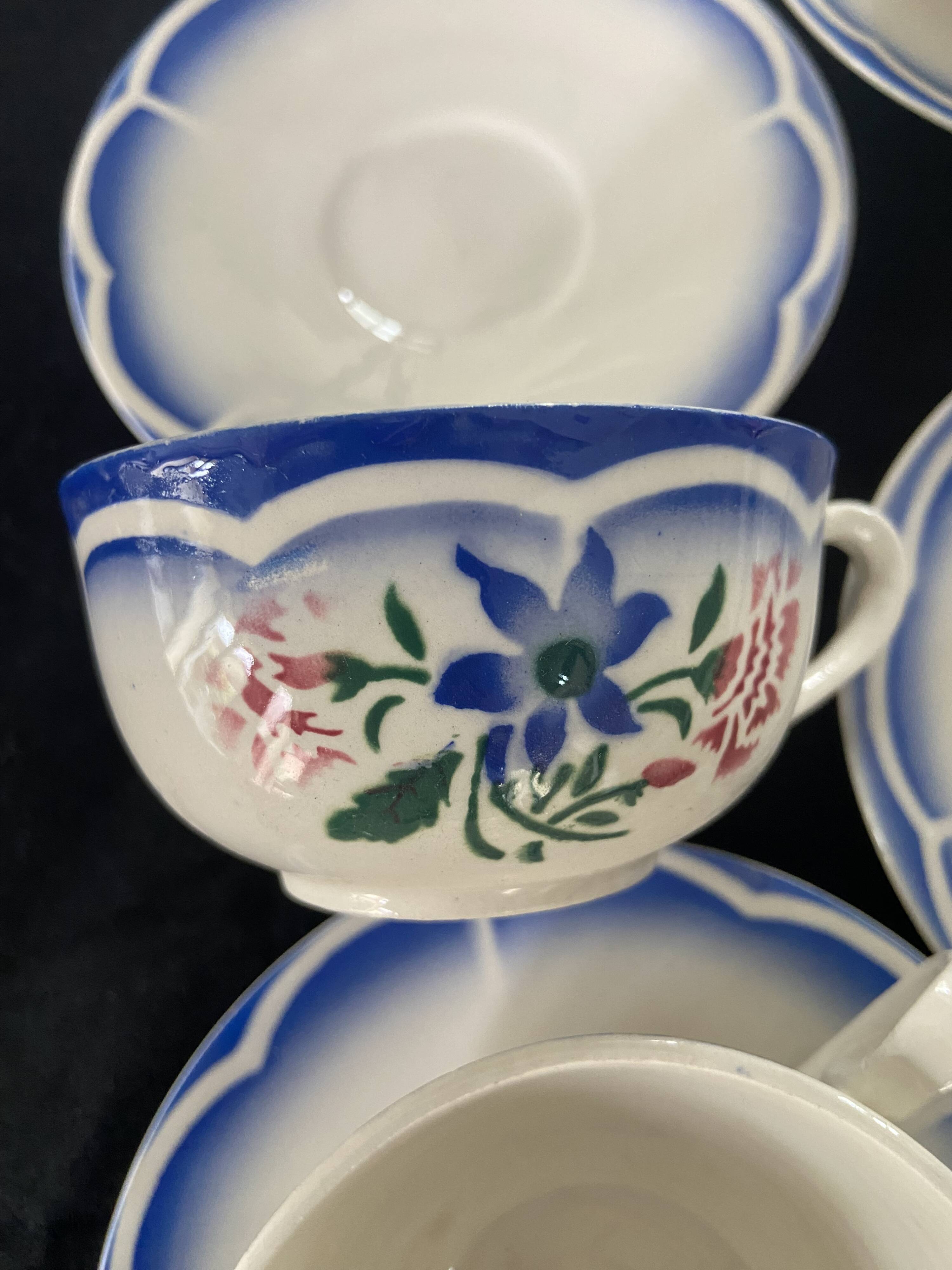 Coffee service Digoin Sarreguemines "Elorn"