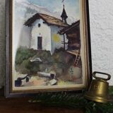 Watercolor "small mountain chapel"