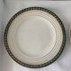 8 dessert plates in golden porcelain and saint Amand Ceranord
