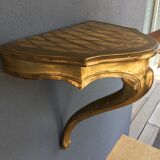 Wall console wood and stucco gilded fine XIX