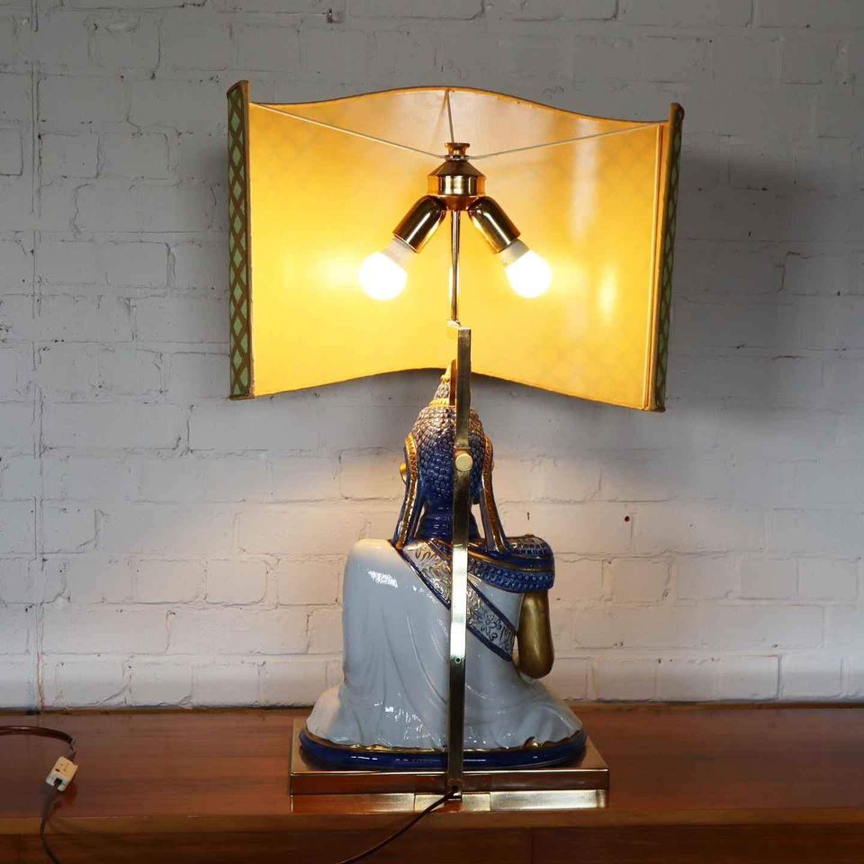 Italian lamp by Societa Porcellane Artistiche Firenze, 1970's.