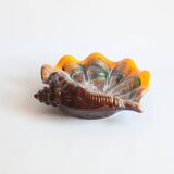 Shell shaped ceramic bowl, Vallauris