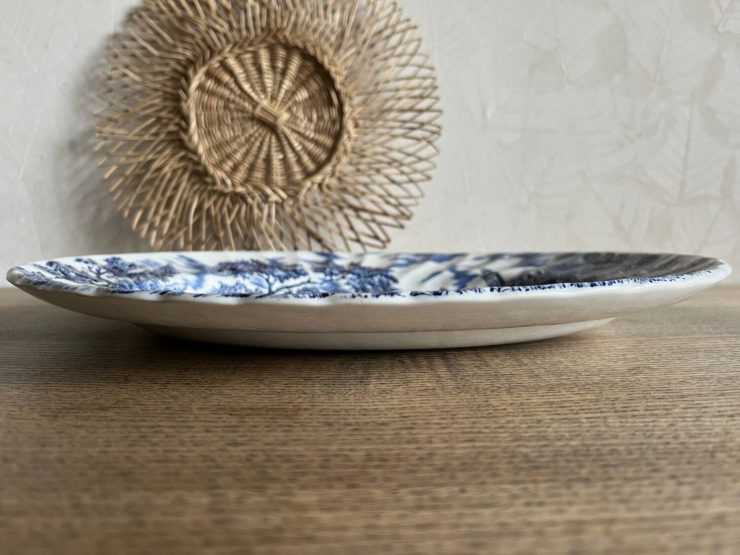 The Hunter Myott Blue Oval Dish