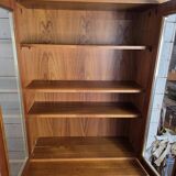 vintage 1960s bookcase/dresser with built-in chest of drawers
