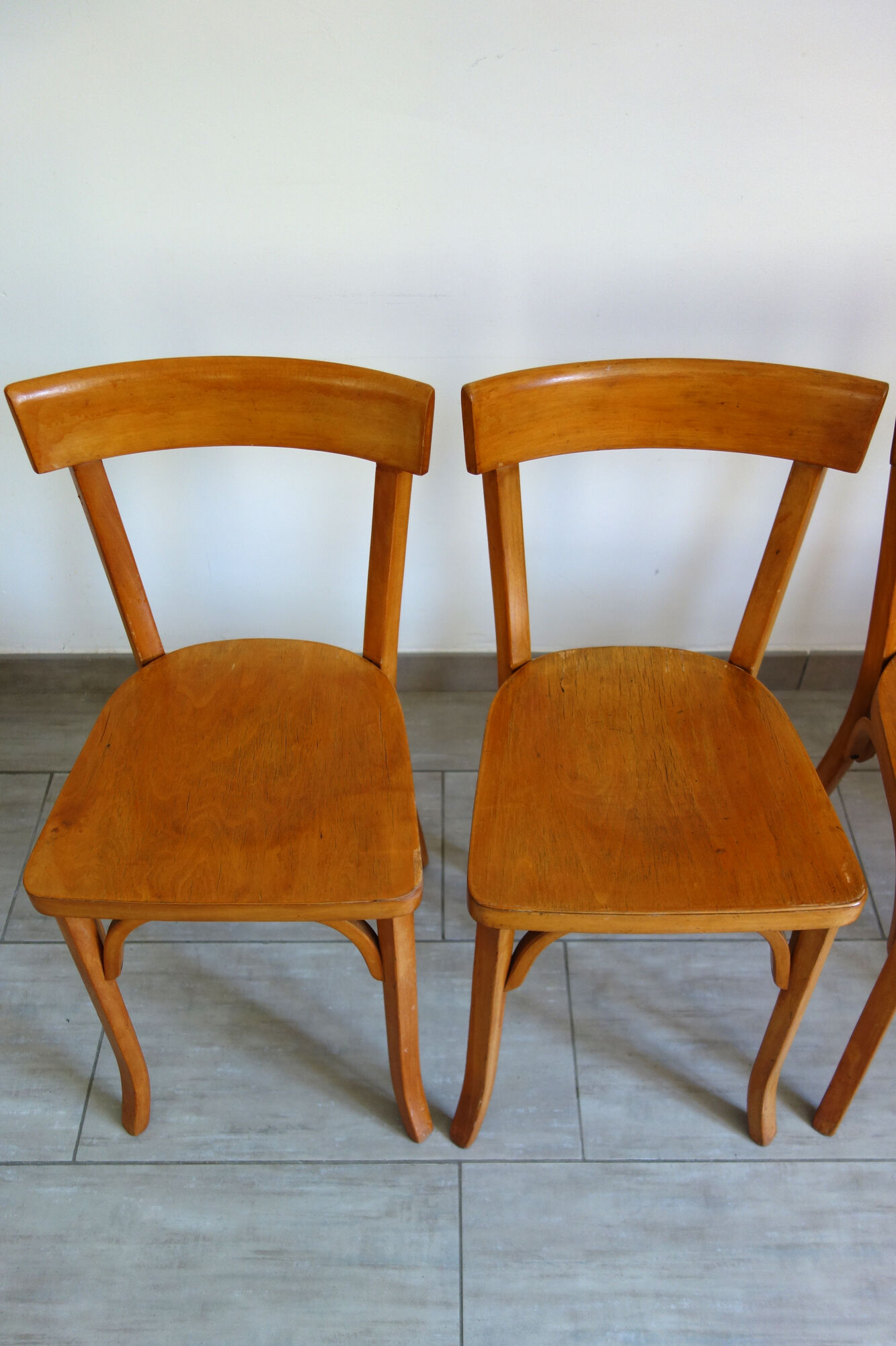 4 vintage bistro Baumann chairs