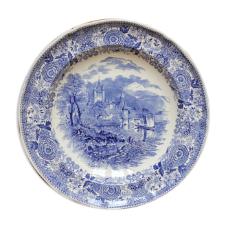 Hollow round dish in earthenware "Burgenland" Villeroy and vintage Boch