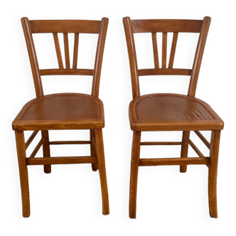 2 chaises bistrot vintage