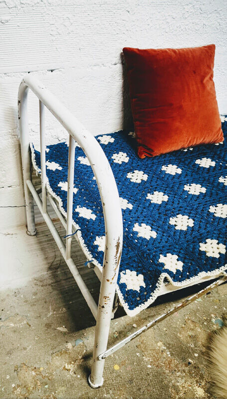 Folding iron boarding school bed