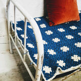 Folding iron boarding school bed