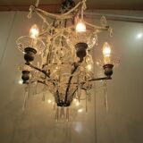 Pagoda shaped glass pendants chandelier