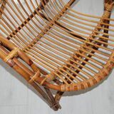 Armchair rattan basket 60s