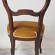 Paire de chaises Louis Philippe velours moutarde