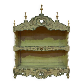 Estanier provençale en bois réchampi