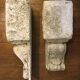 Stone wall lamp consoles