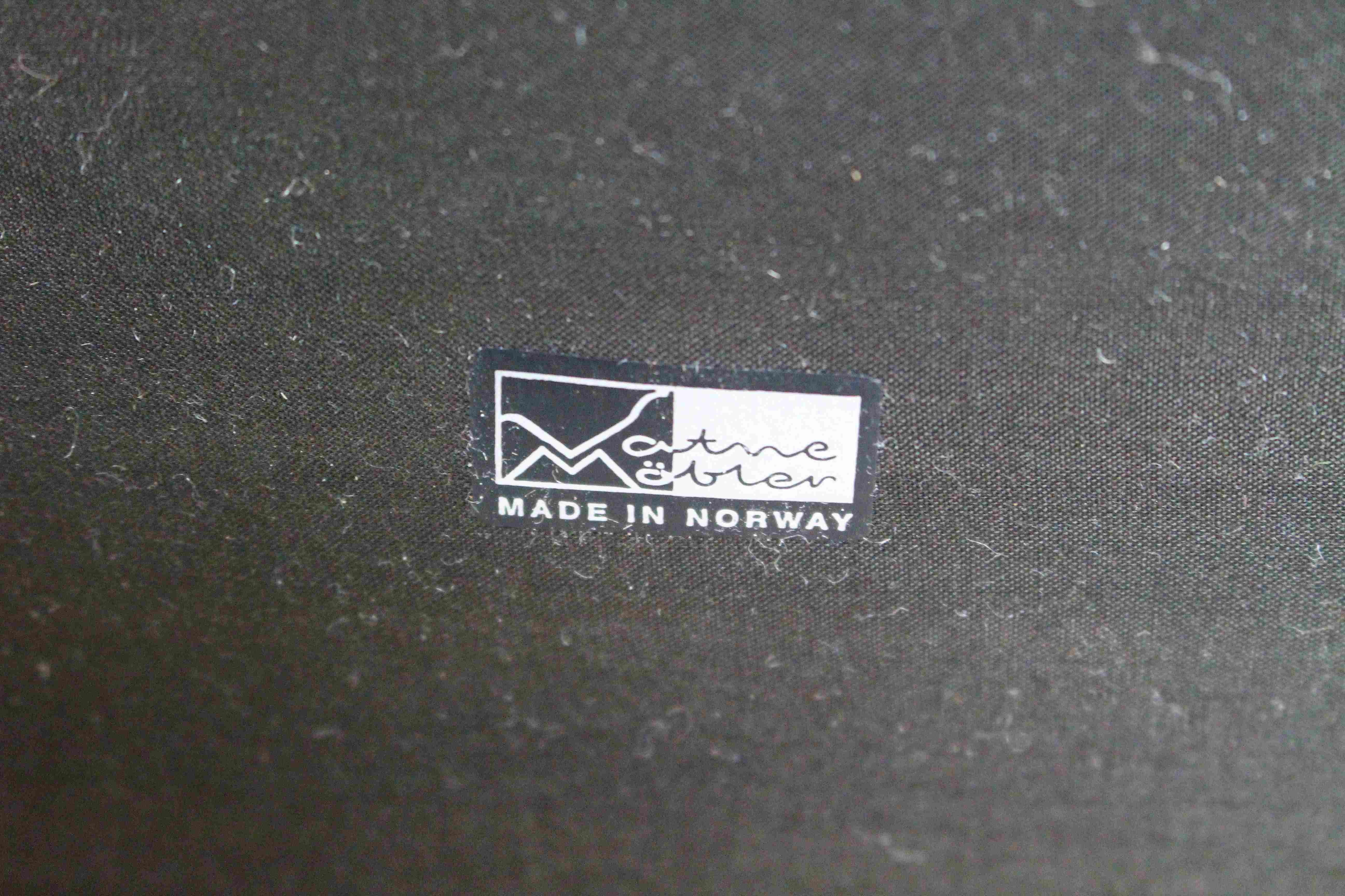 Brown Leather And Rosewood Sofa By Vatne Mobler, Norway 1970s