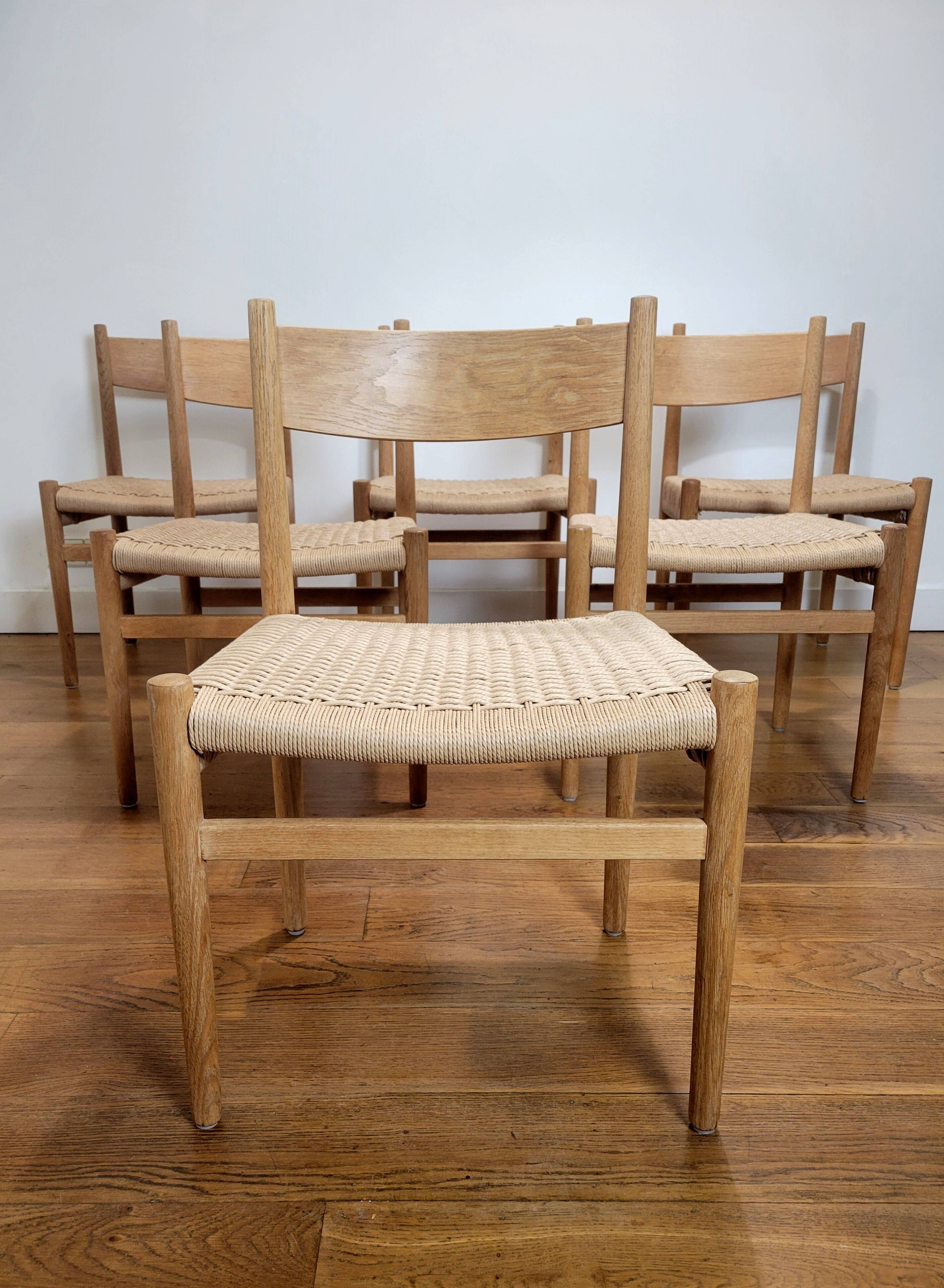 Set of 6 chairs by Hans J. Wegner for Carl Hansen & Søn, 1960