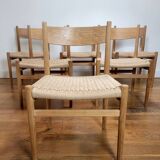 Set of 6 chairs by Hans J. Wegner for Carl Hansen & Søn, 1960