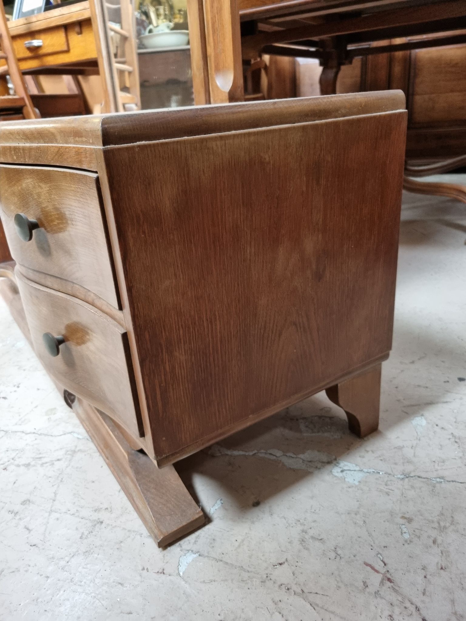 Art deco oak dressing table from the 1950s
