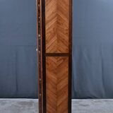 Showcase in precious wood marquetry, Louis XV Transition style.