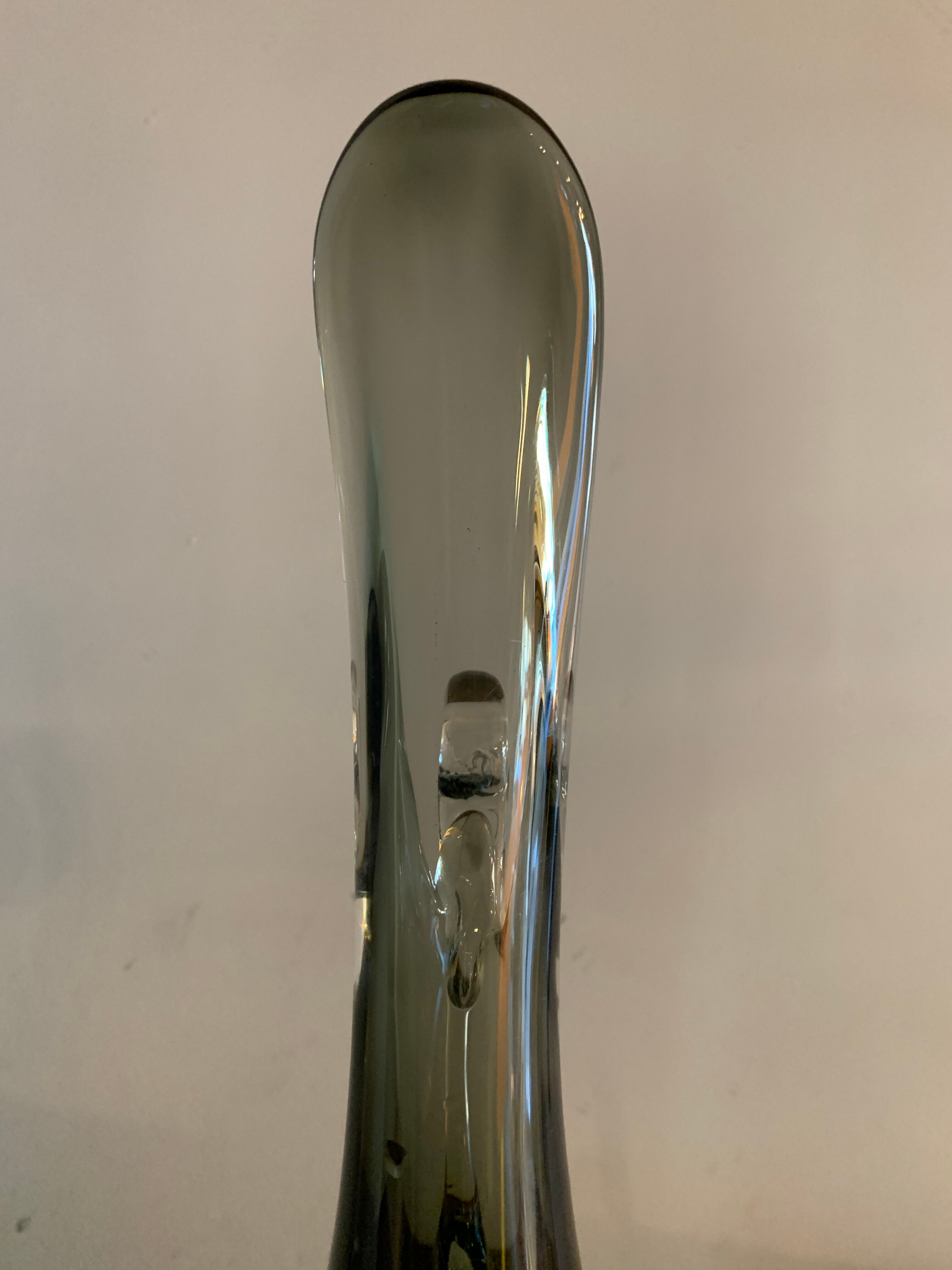 Sommerso Murano glass vase 1960