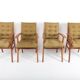 Set of 4 vintage Free-Span FS-116 armchairs, 50s